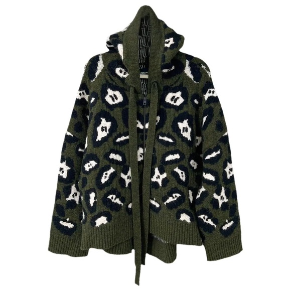 Zadig & Voltaire Lennox Hooded Zip Cardigan
Color : Green
size M-L EUC - Picture 7 of 12